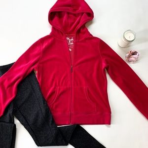 Victoria’s Secret VS Plush & Lush Velour Full Zip Hooded Jacket